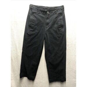 Old Navy Women’s Pants Size 10 Black Jack Khaki High Rise Wide Leg